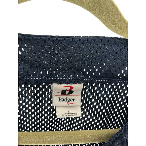 Vtg America Online AOL Shirt Jersey Mesh XL Blue Softball Logo Y2K Nostalgic - Picture 8 of 8